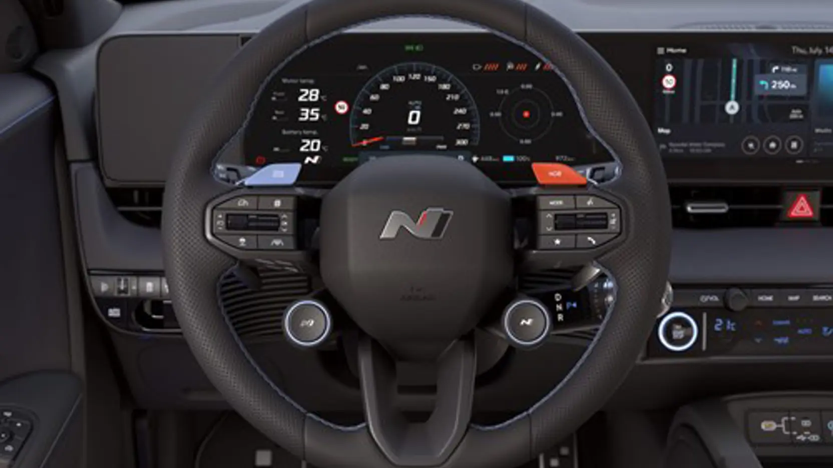 Hyundai Ioniq 5 N Interior 2023 Shot 35 Steering Wheel Straight Angle